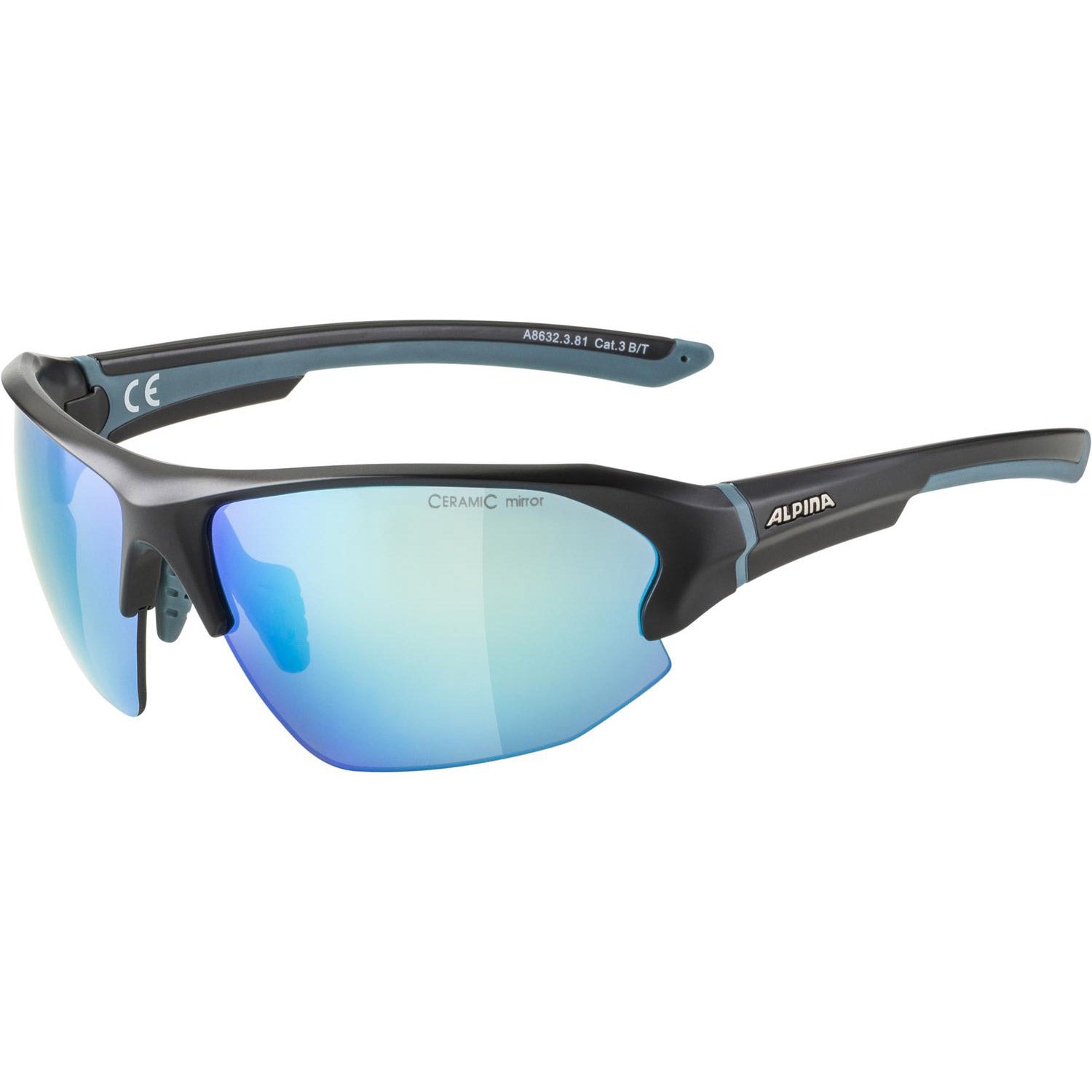Alpina sports sportbril lyron hr zwart