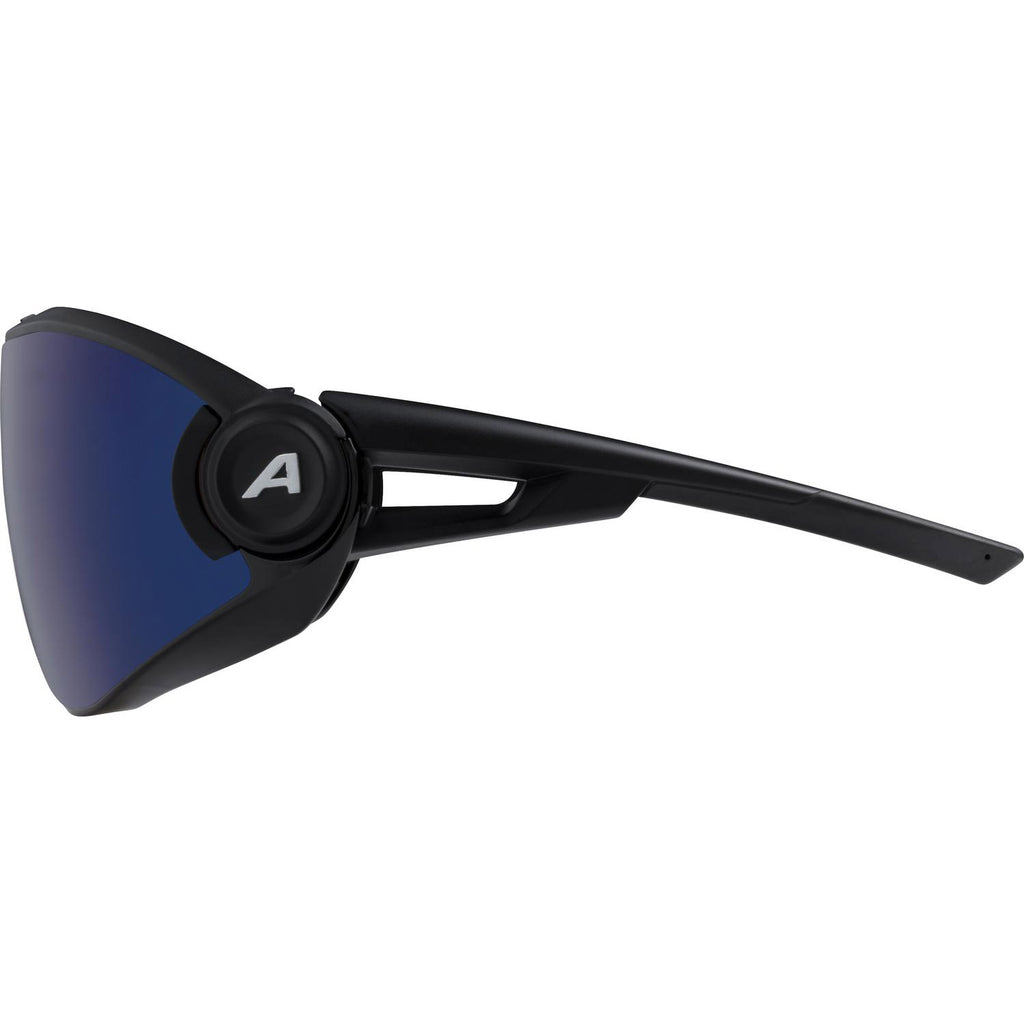 Alpina Bril 5W1NG QV black matt/blue mirror Cat.3