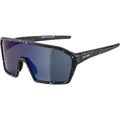 Alpina sports sportbril ram q-lite blauwe spiegellens zwart