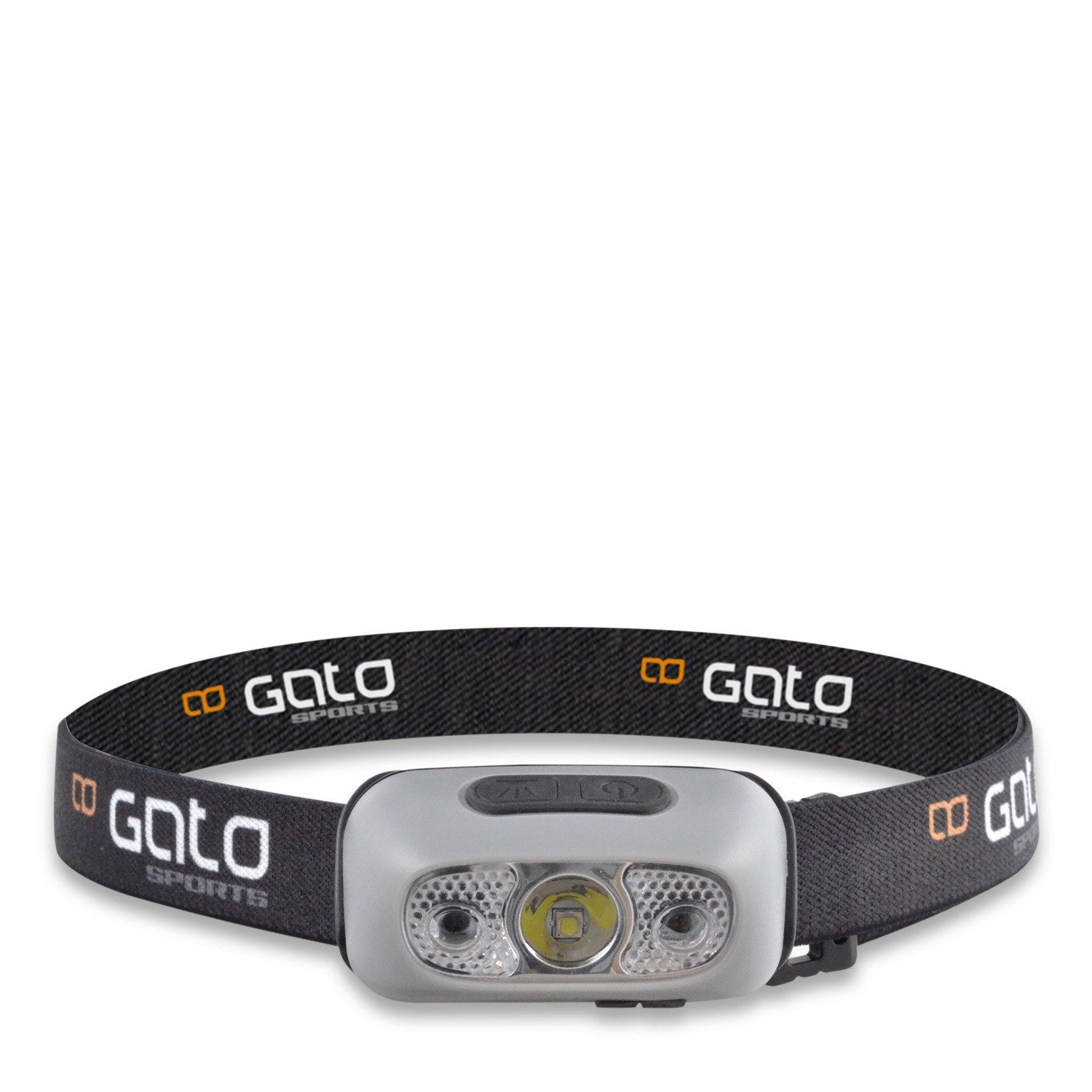 Gato hoofd-/helmlamp grijs one size