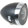 Led retro koplamp zwart naafdynamo aan uit los
