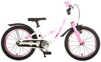 volare glamour kinderfiets - meisjes - 16 inch - wit roze - prime collection