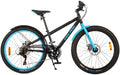 volare 24 inch atb fiets rockey 6v schijfrem zwart/blauw