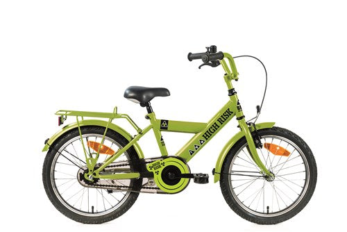 bike fun 16 inch jongensfiets high risk groen