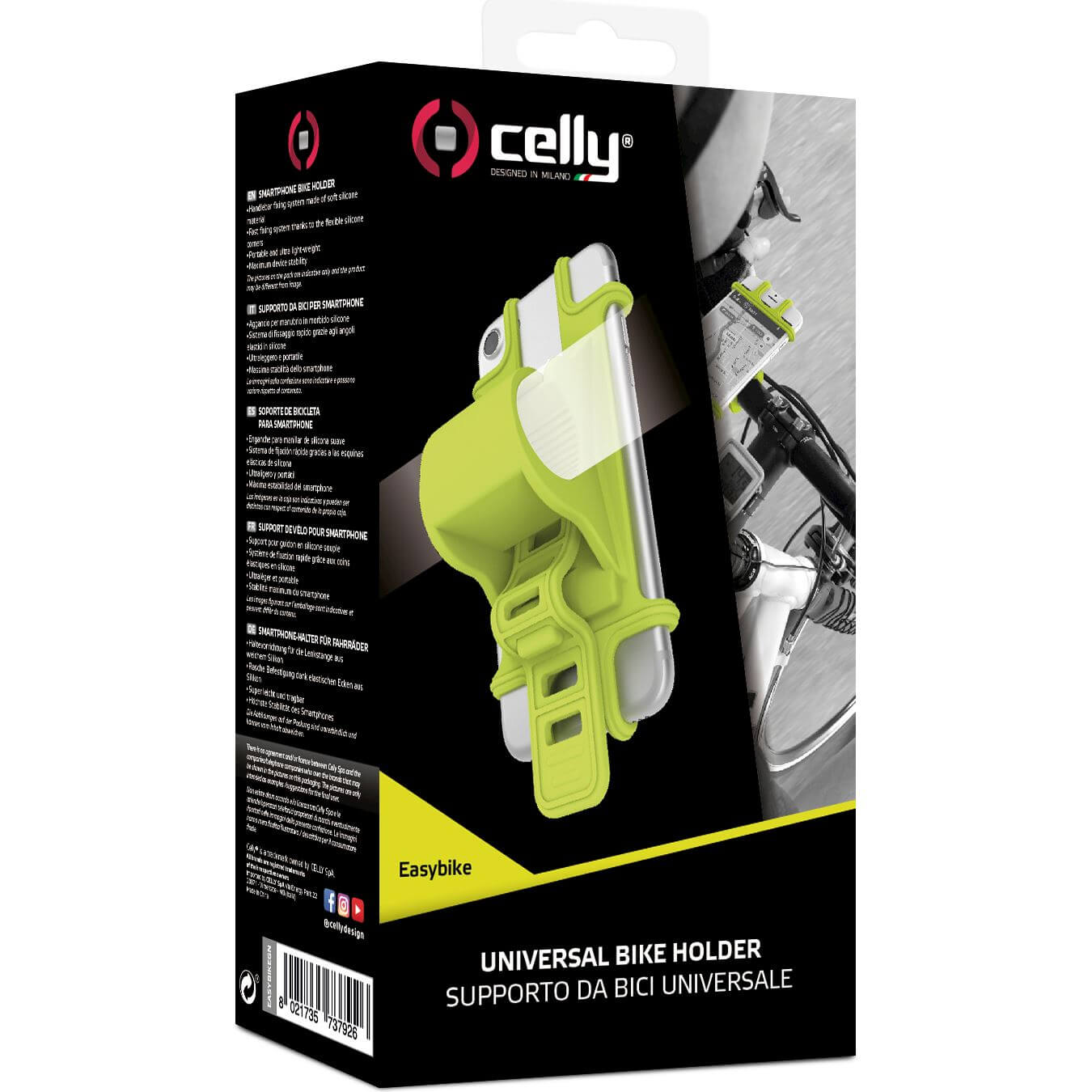 Celly Telefoonhouder Easybike universeel groen