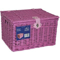 Bakkersmand roze medium 41x34x27 met deksel 300534
