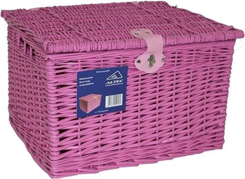Bakkersmand roze large 49x41x32 met deksel 300570