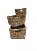 Dr rieten v-ager mand 45x35x25 bruin