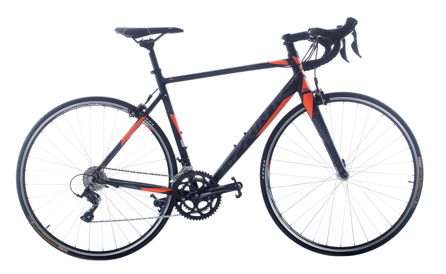 Shimano Monza Sprint H 55 cm Sora dual control 2 x9 rood zwart