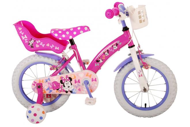 Disney Minnie Cutest Ever! - Kinderfiets - Meisjes - 12 inch - Roze - Twee Handremmen