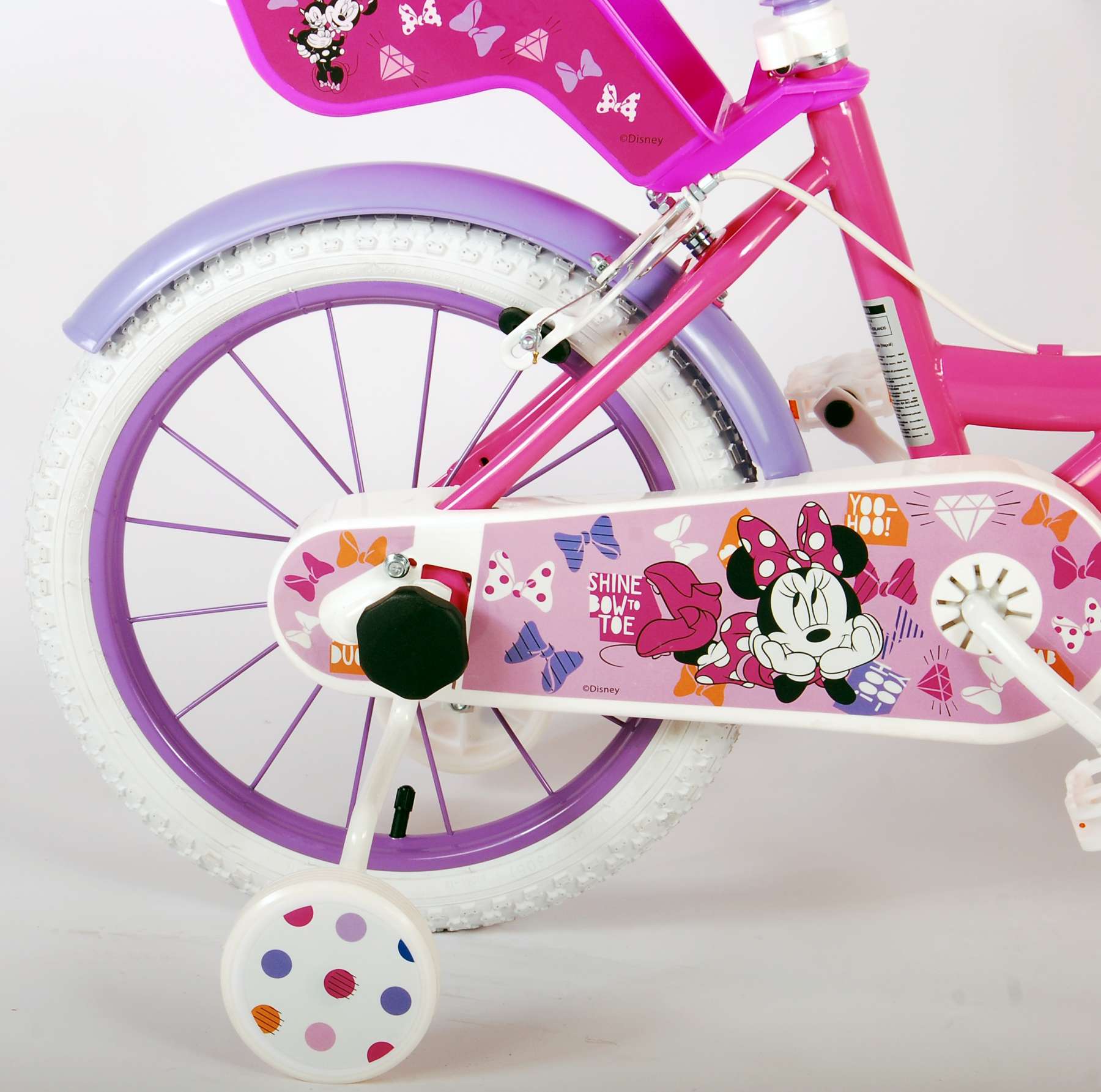 Disney Minnie Cutest Ever! Kinderfiets - Meisjes - 16 inch - Roze - Twee handremmen