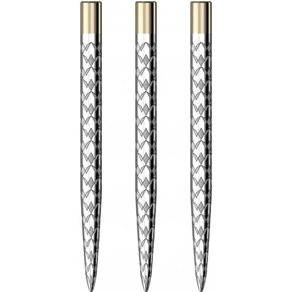 Mission Mission Laser Plus Multi Logo Tip Dart Points Silver 32 mm