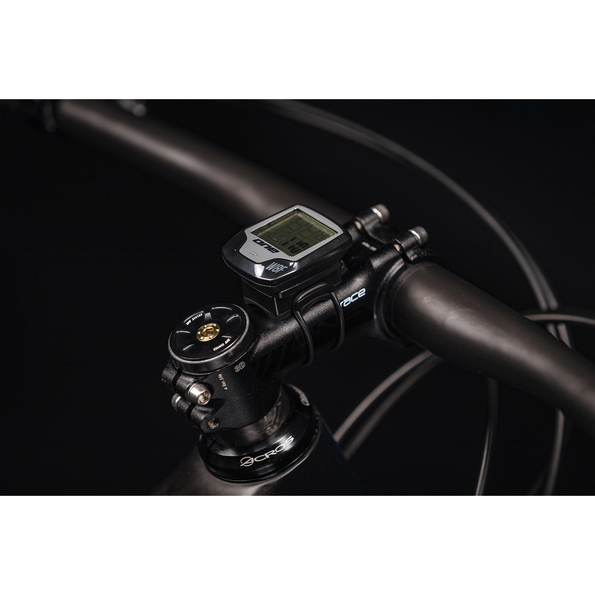 ONE One fietscomputer 8 draadloos unisize black grey