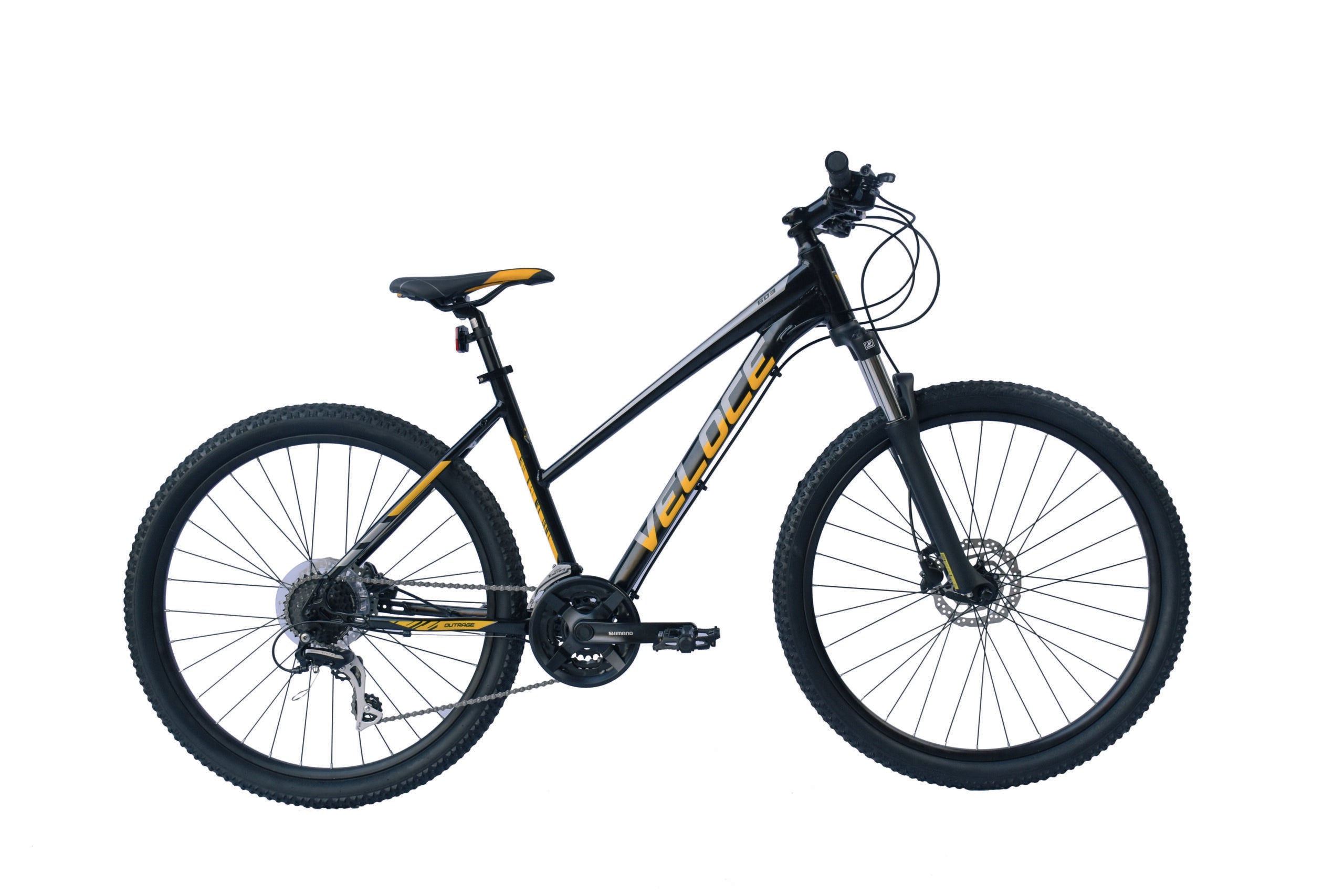 Shimano Outrage 603 D 46 cm zwart geel 24sp Hdisc