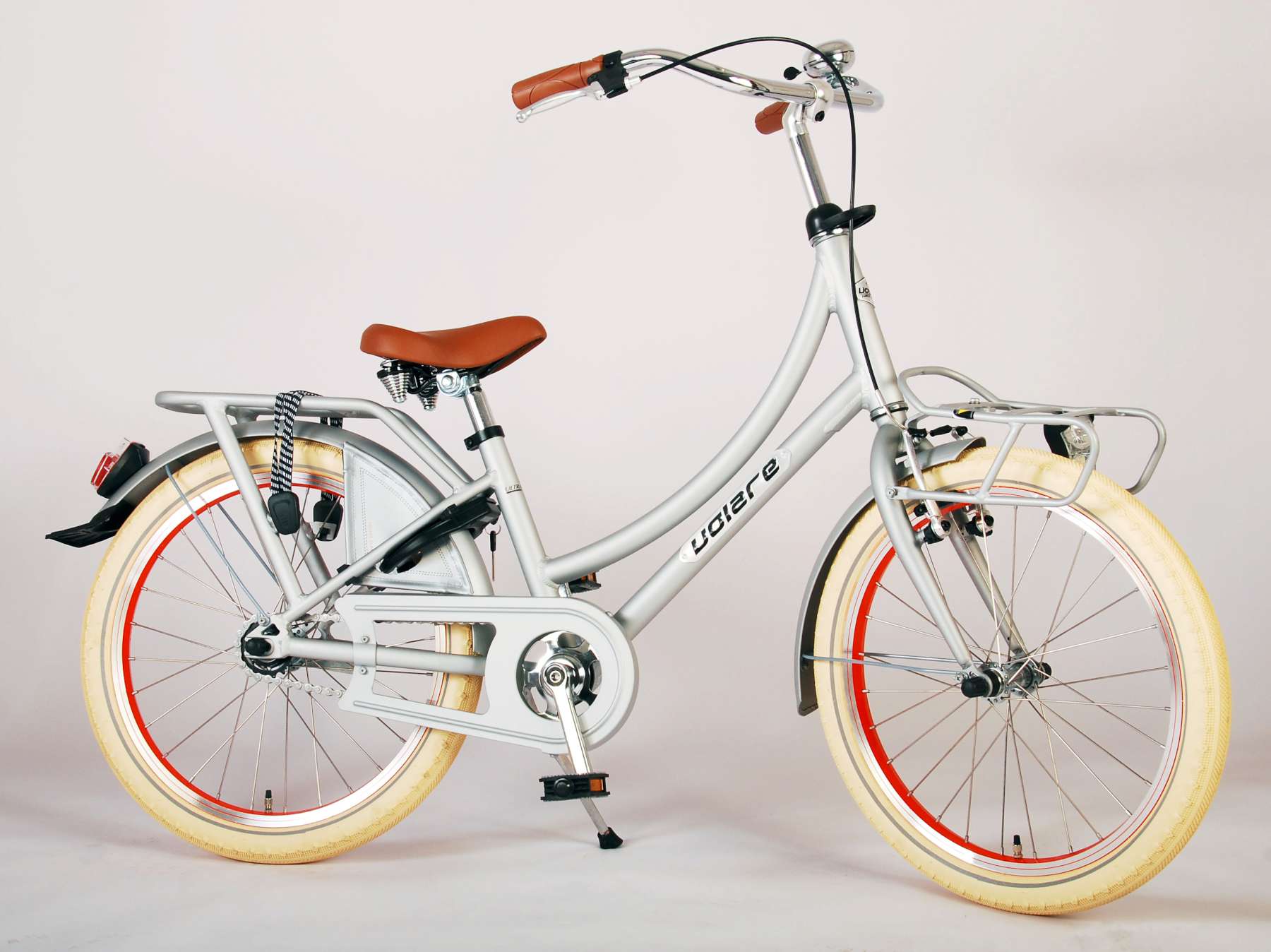 Volare Oma Kinderfiets Meisjes 20 inch Mat Zilver