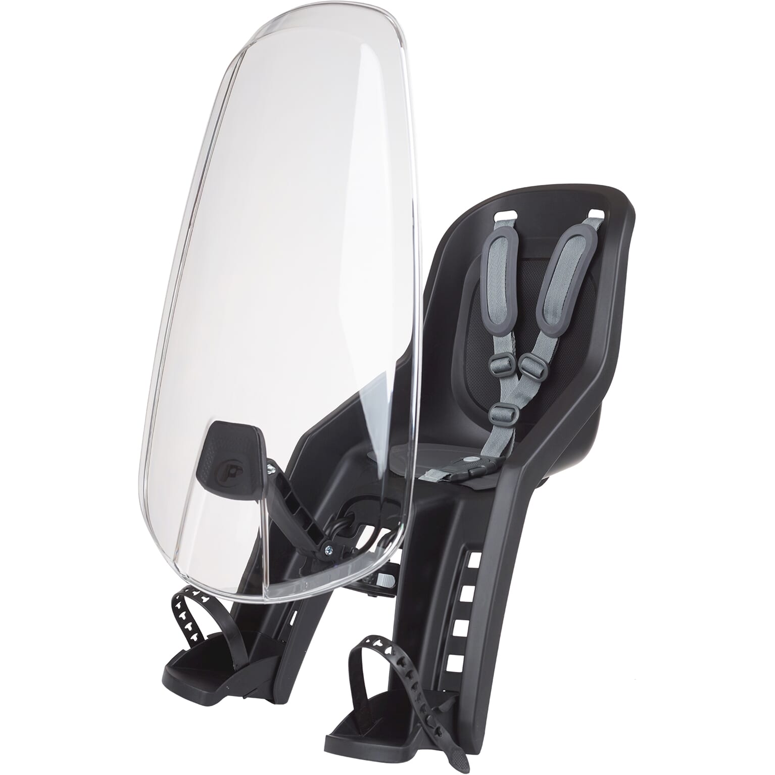 Polisport voorzitje Bubbly plus black d grey incl windscherm