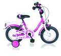 Passion 14 inch wit roze vrijloop + 2 handrem