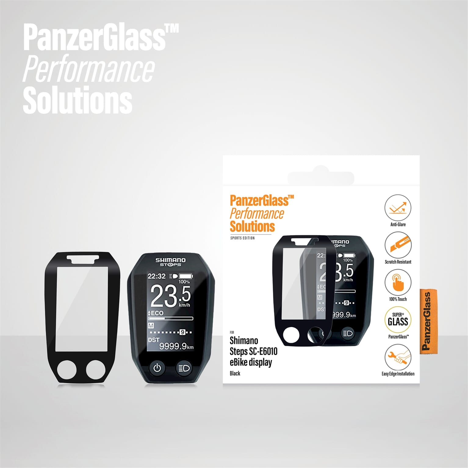 Panzerglass shimano steps e6010 screenprotector ontspiegeld