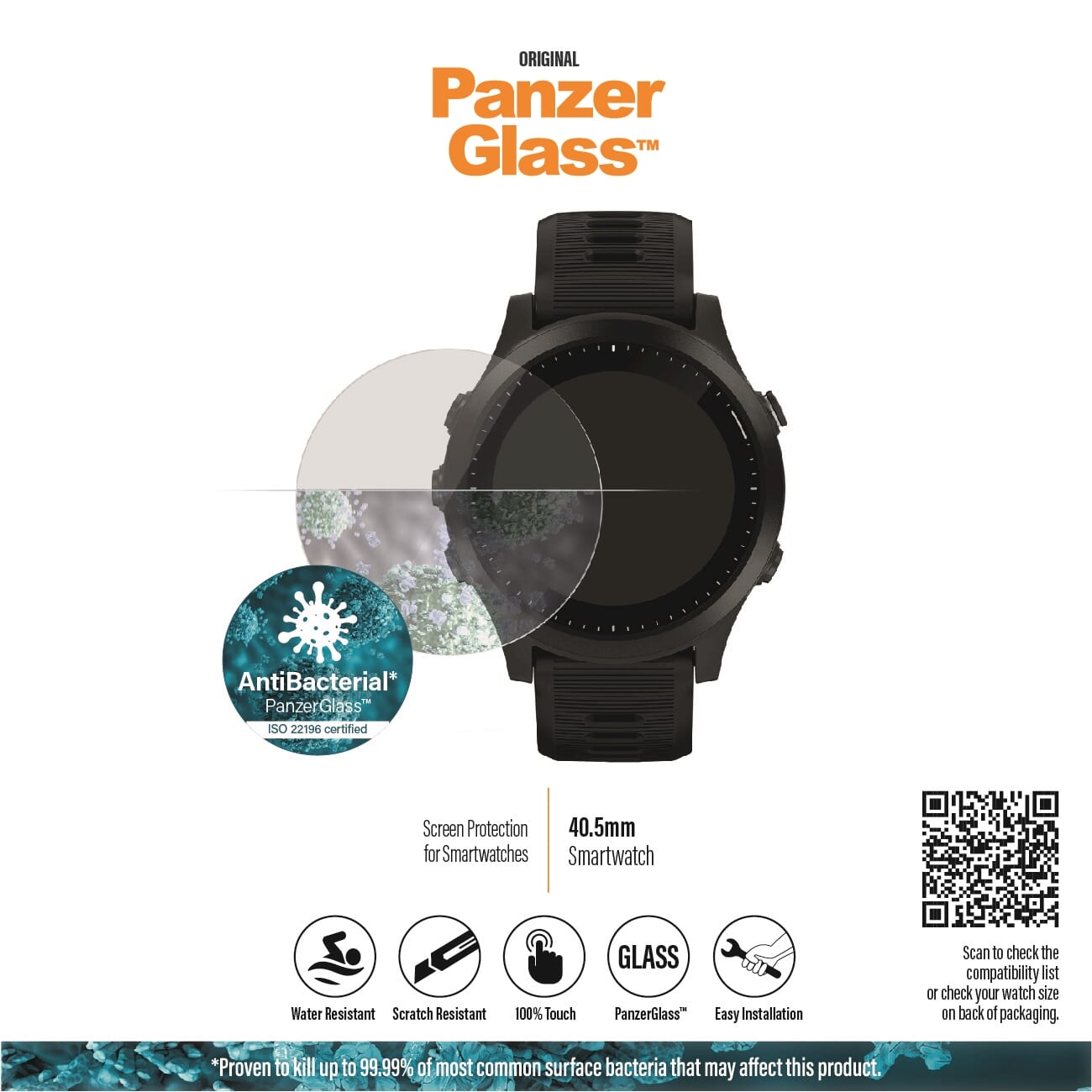PanzerGlass SmartWatch 40.5mm screenprotector