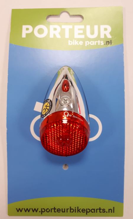 Porteur achterlicht nr. 9 spatbord 1 led