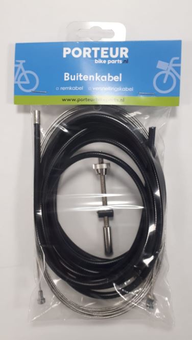 Porteur buitenkabel rem zwart