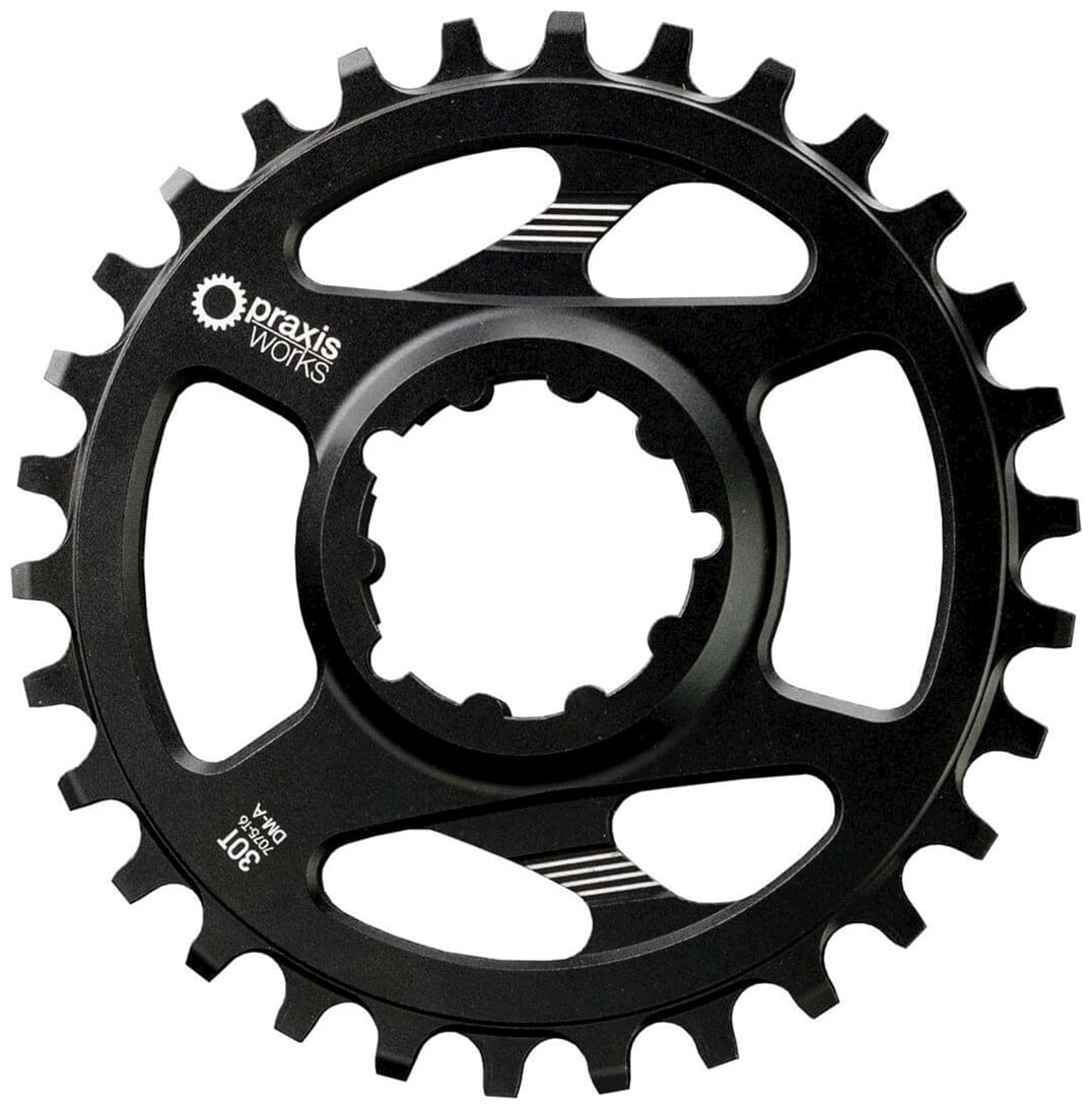 Praxis Kettingblad 1x MTB DM(A) 30t 3mm offset wave zwart