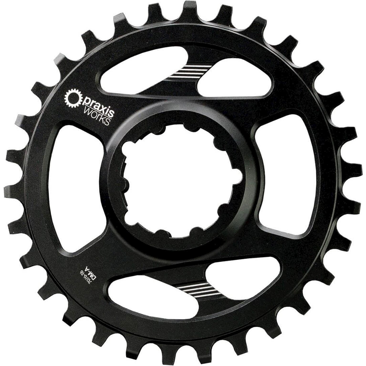 Praxis kettingblad 1x MTB DM(B) 32t 0mm offset wave zwart