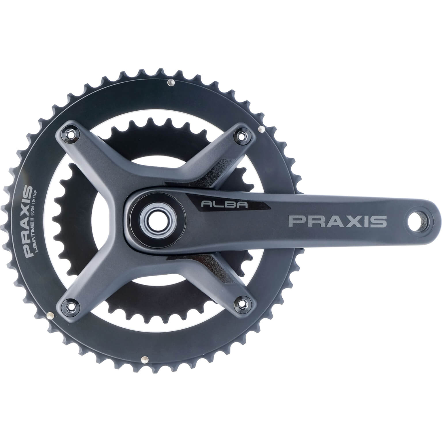 Praxis Crankstel Alba M30 DM X-spider 165 50 34T