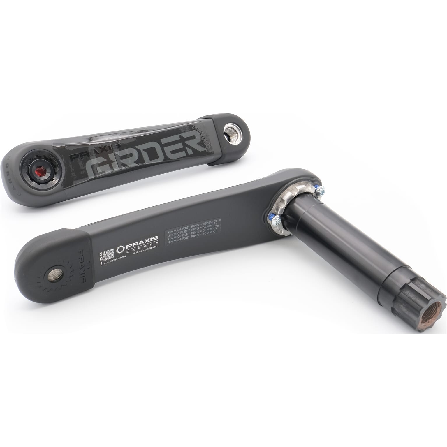 Praxis Crankstel G2 Girder carbon M30 DM 175mm