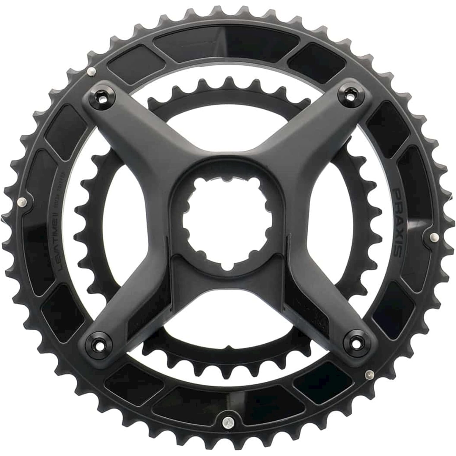 Praxis Kettingblad LT2 Xring/Spider Kit 50/34 zwart