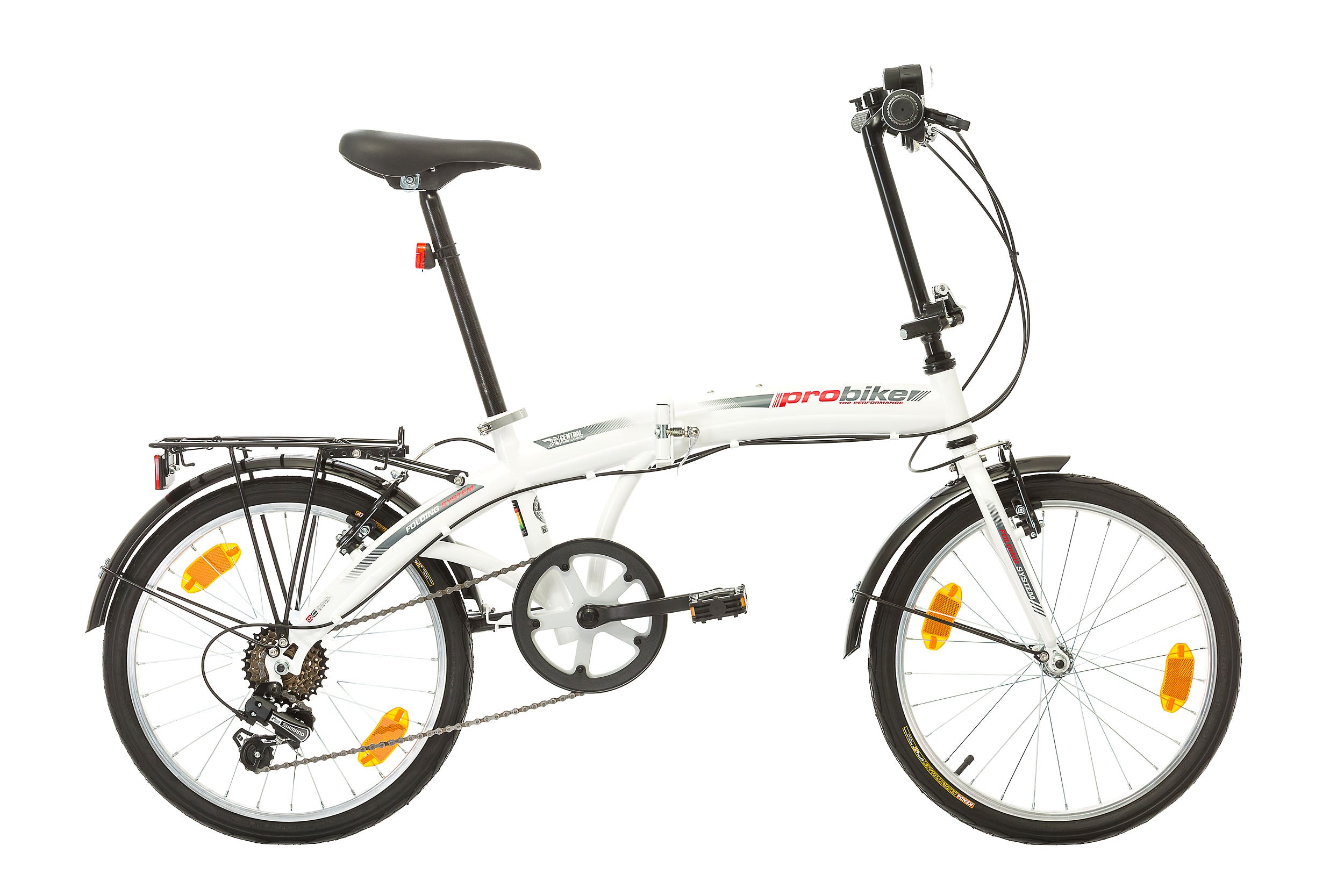 Probike Folding 20 wit 6 speed derr