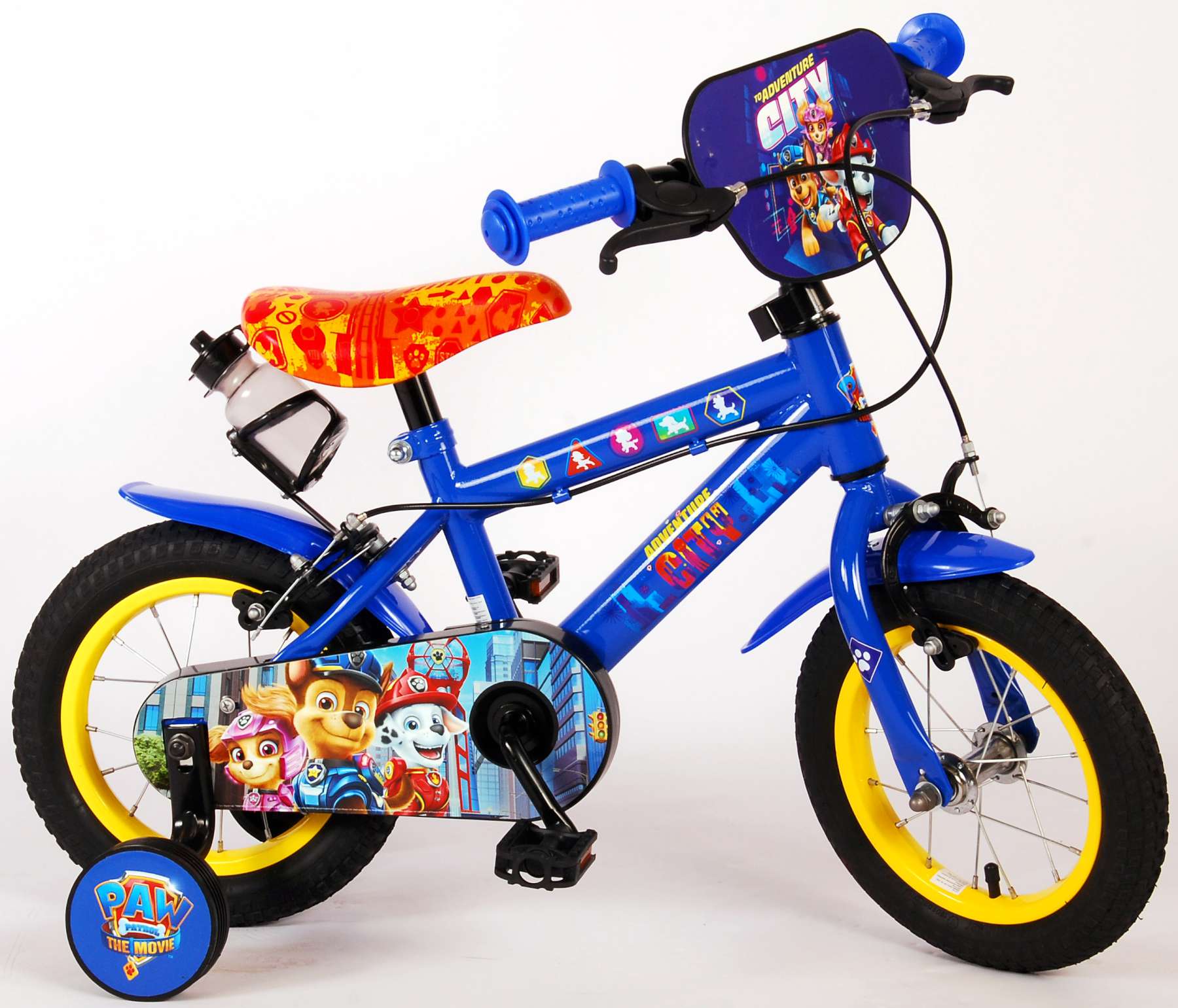 Paw Patrol Kinderfiets Jongens 12 inch Blauw Twee handremmen