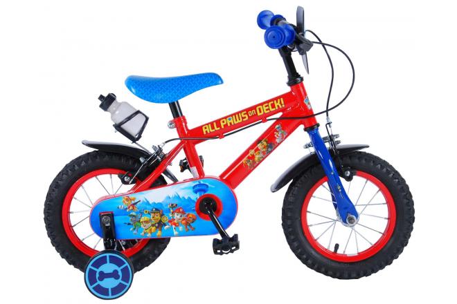 Paw Patrol Kinderfiets Jongens 12 inch Rood/Blauw Twee handremmen