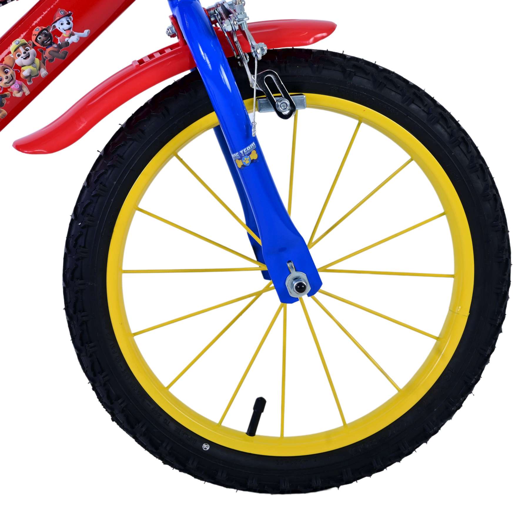 Paw Patrol Kinderfiets Jongens 16 inch Rood Twee handremmen