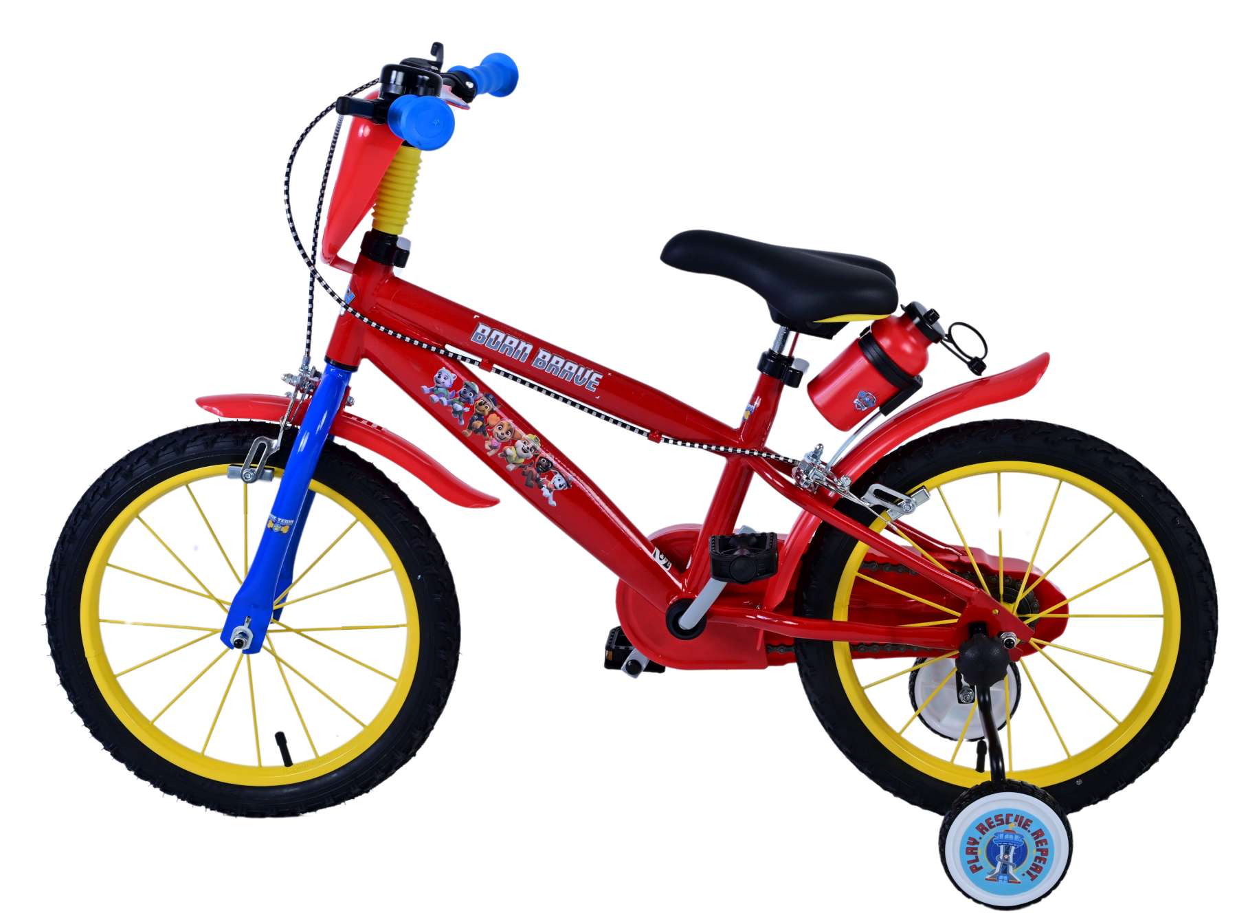 Paw Patrol Kinderfiets Jongens 16 inch Rood Twee handremmen