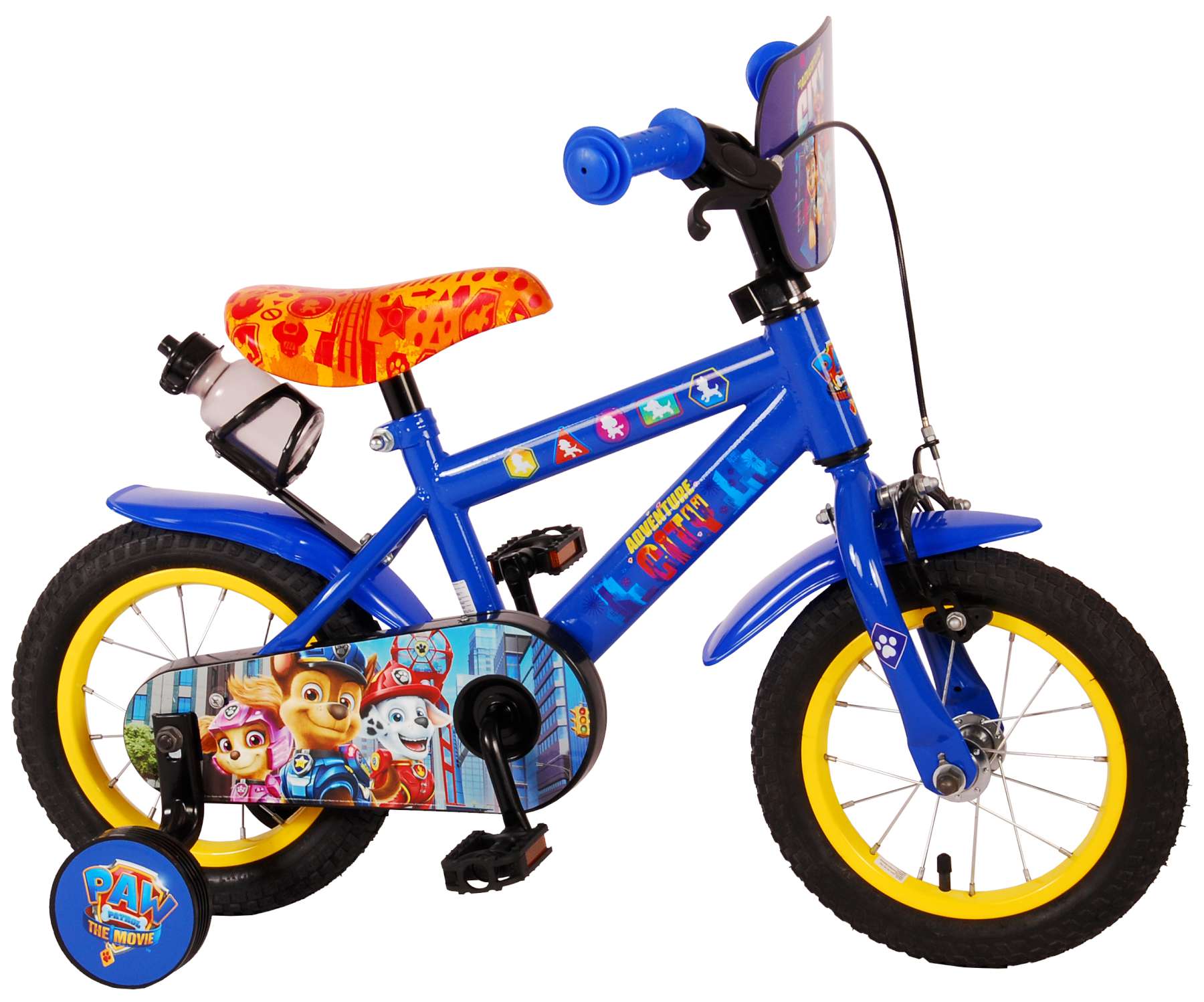 Paw Patrol Kinderfiets Jongens 12 inch Blauw Twee handremmen