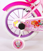 Paw patrol kinderfiets - meisjes - 14 inch - roze - twee handremmen