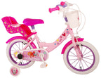 Paw patrol kinderfiets - meisjes - 14 inch - roze - twee handremmen