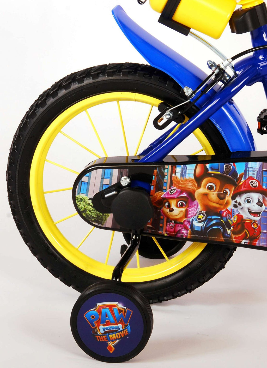 paw patrol the movie kinderfiets - jongens - 14 inch - blauw - twee handremmen