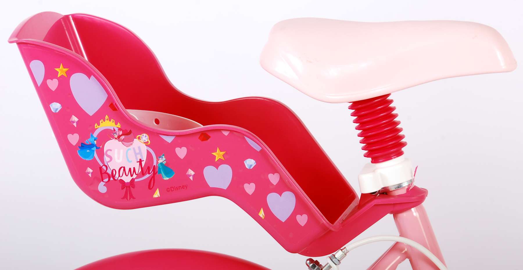 Disney Princess Kinderfiets - Meisjes - 16 inch - Roze/Blauw - Twee Handremmen