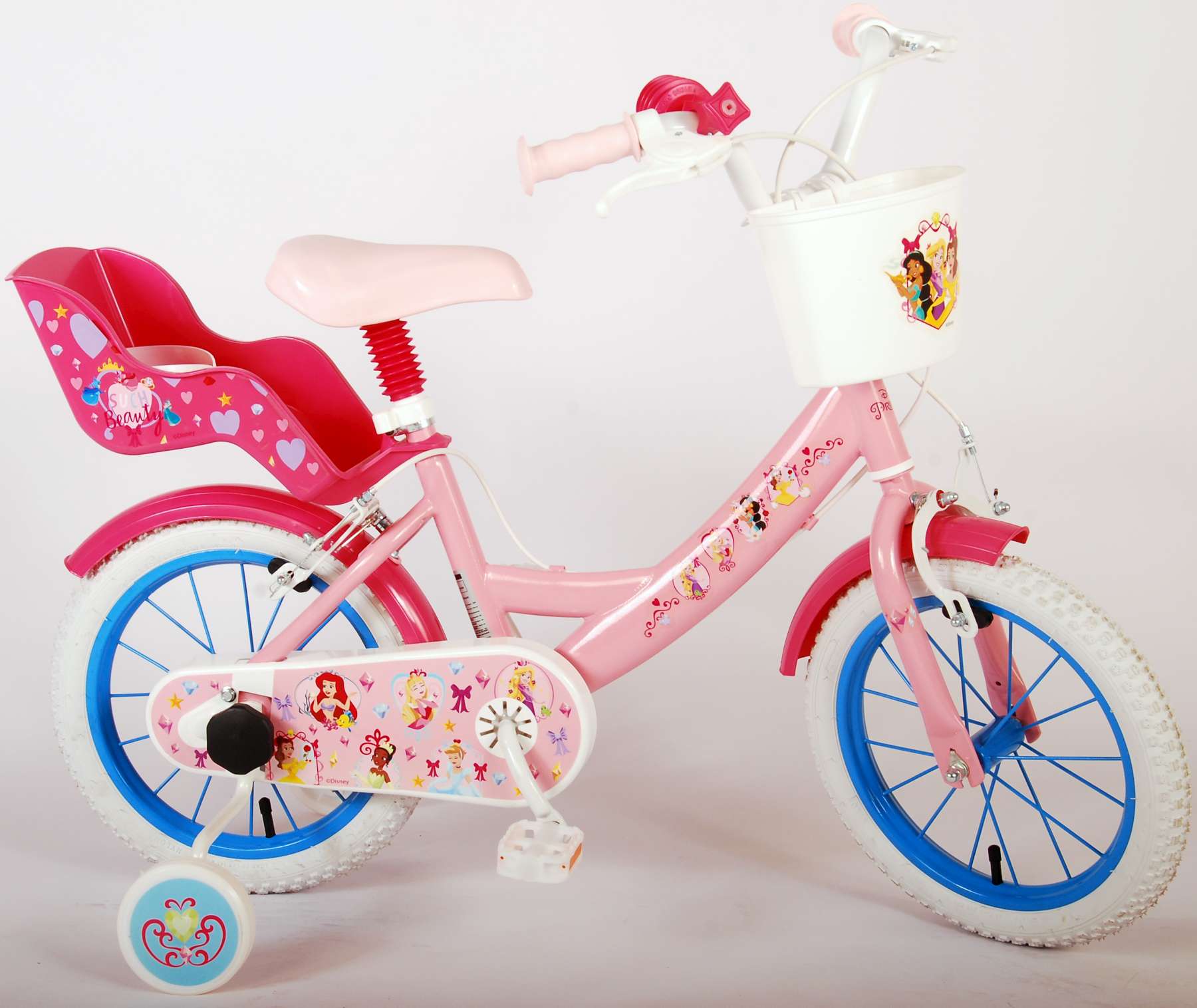 Disney Princess Kinderfiets - Meisjes - 14 inch - Roze - Twee Handremmen