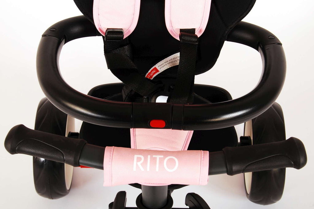 Rito Deluxe 3 in 1 driewieler Junior Roze Zwart
