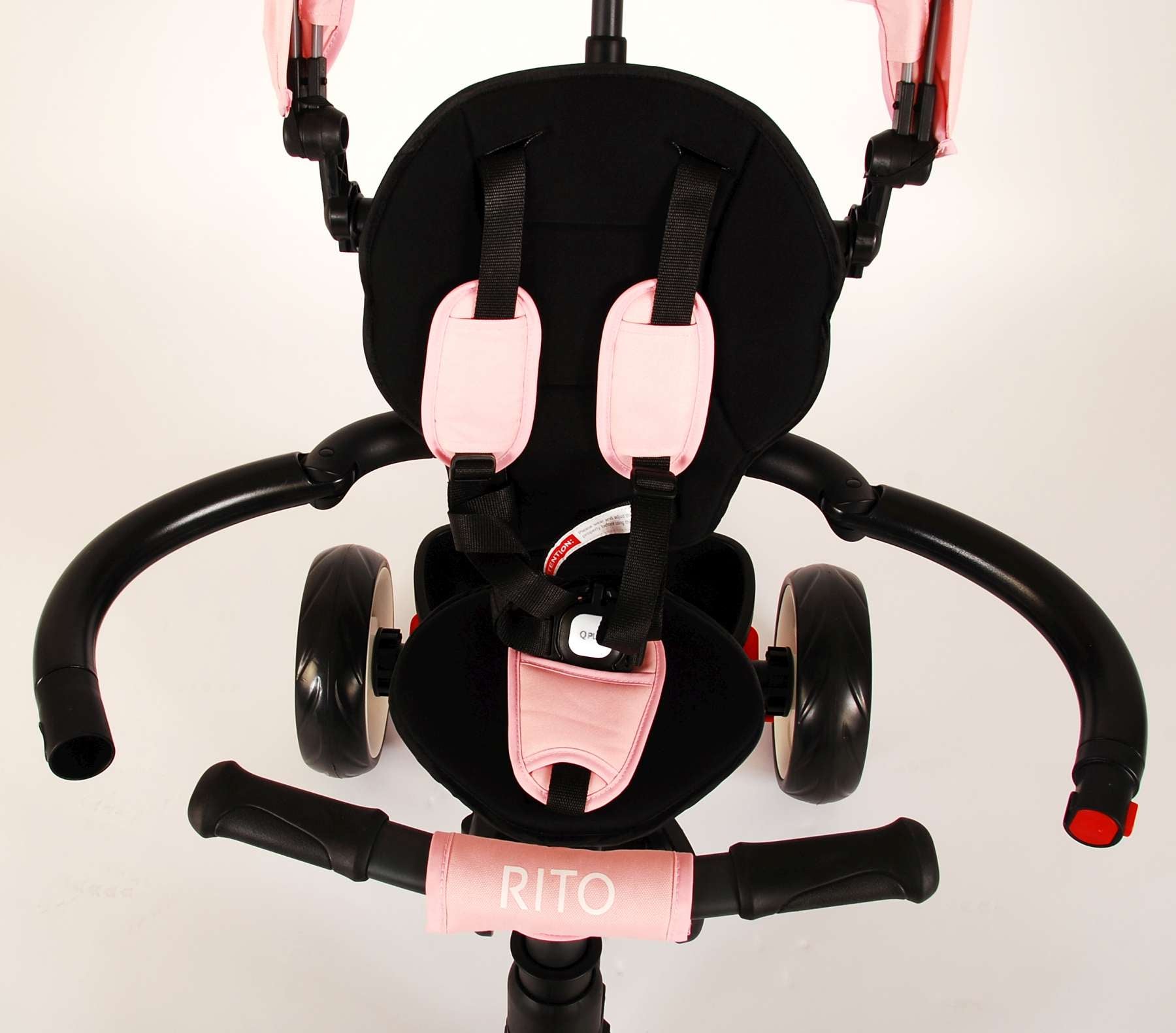 Rito Deluxe 3 in 1 driewieler Junior Roze Zwart