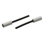 Elvedes kabelhoedje tip 5x14mm PVC zwart/zilv.(50) ELV2012110