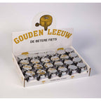 Widek bel gouden leeuw chroom staal (met pvc klepel)