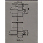 Tecora e balhoofdstel1 1 8 inch draad cartr alu 30.0 conus gepolijst