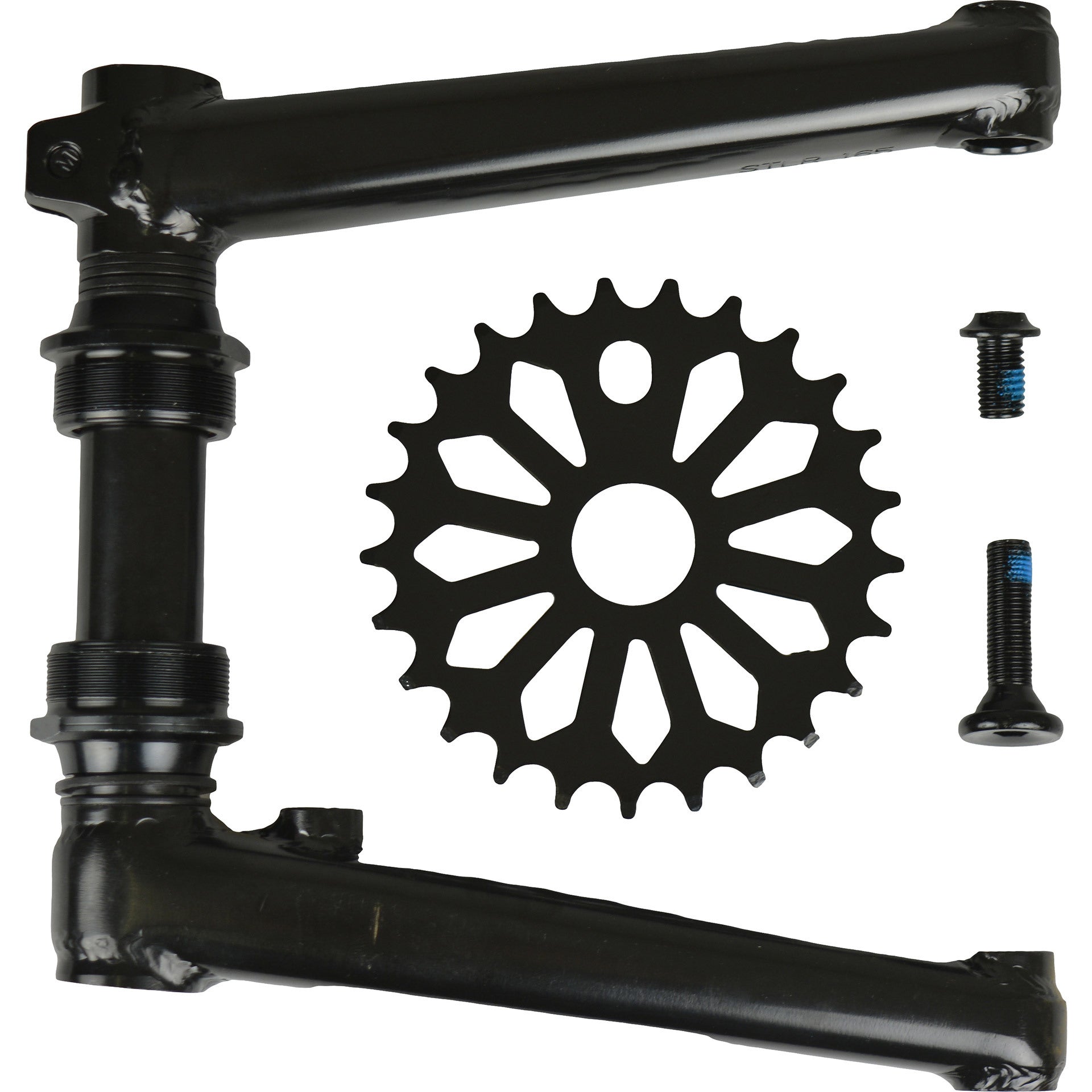 Crankstel Samox 25T 1/2-1/8 BSA 165mm zwart Freestyle