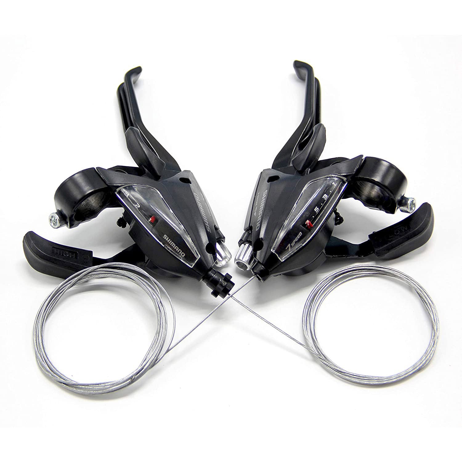 Shimano STI set 3x7v STEF500 verstellers met remgreep