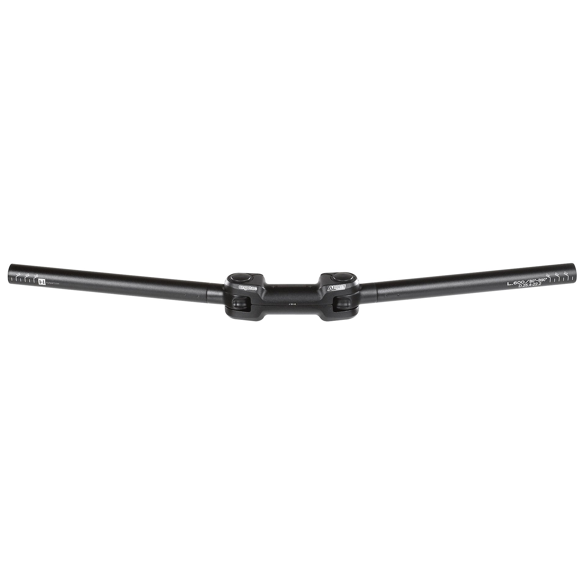 Ergotec stuur ahs superlight 31,8 verstelbaar zwart