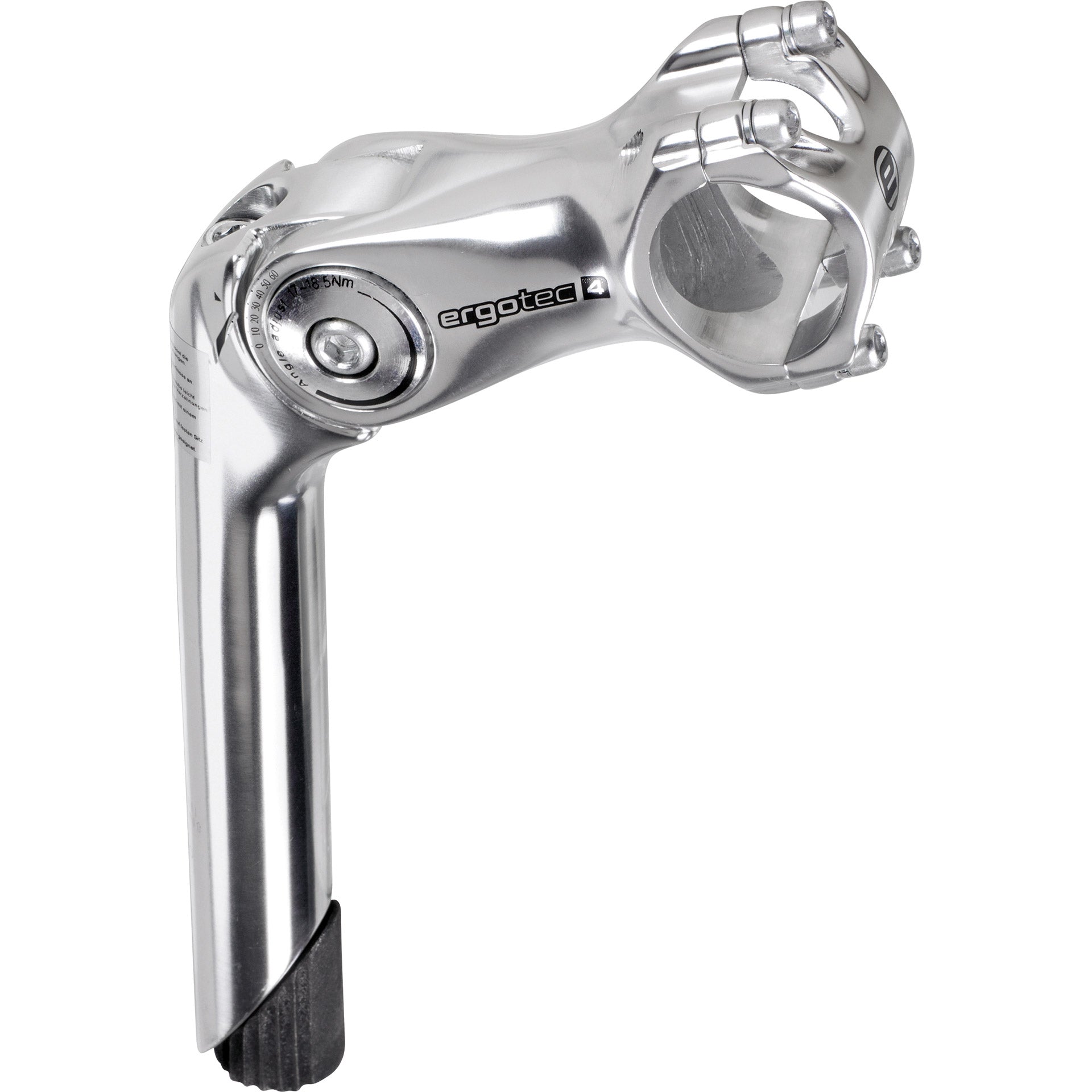 Ergotec stuurpen octopus 2 stem octopus 2 tube 90 180mm silver